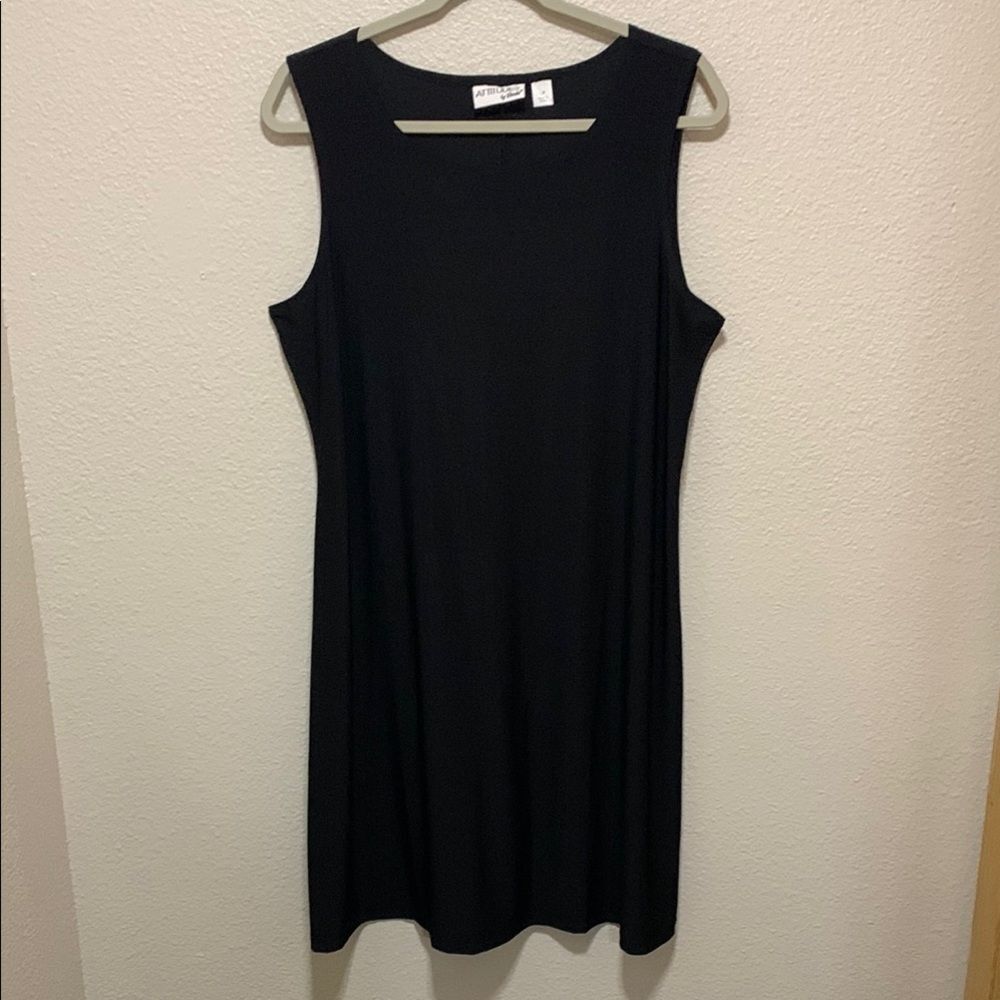 Attitudes by Renee Black Sleeveless Dress Little Black Dress